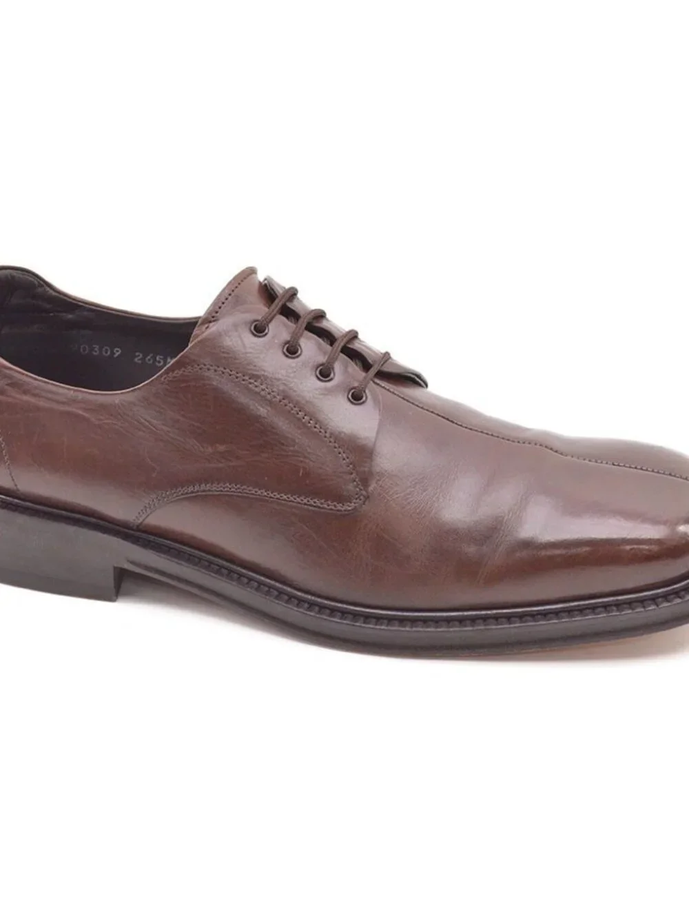 Men Mezlan Lourve Brown Split Square Toe Oxfords 8.5 M